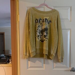 NWOT RECYCLED KARMA  Men's Crewneck Sweater - Mustard